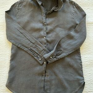 Women’s James Perse 100% linen Gray Shirt